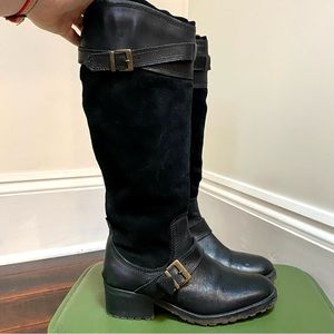 Fabianelli Italian Leather Tall Boots w/ Fleece Lining - Cozy Riding Boots